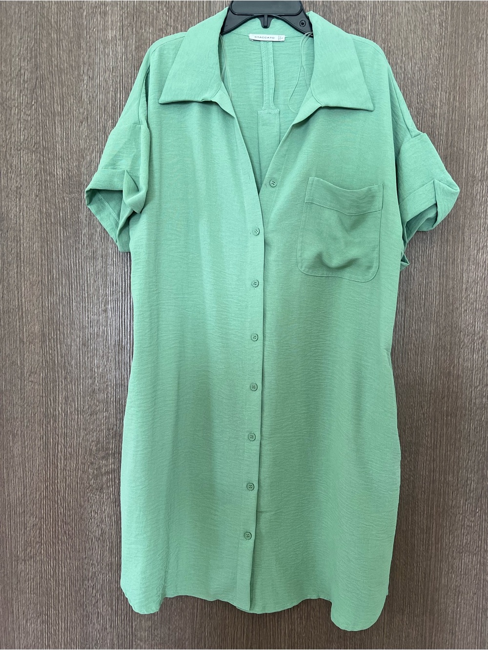 Staccato Light Green/Sage Shirt Dress